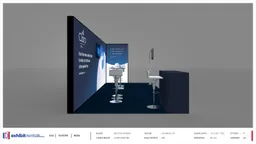 10x20 Inline booth design by Exhibit-Rentals